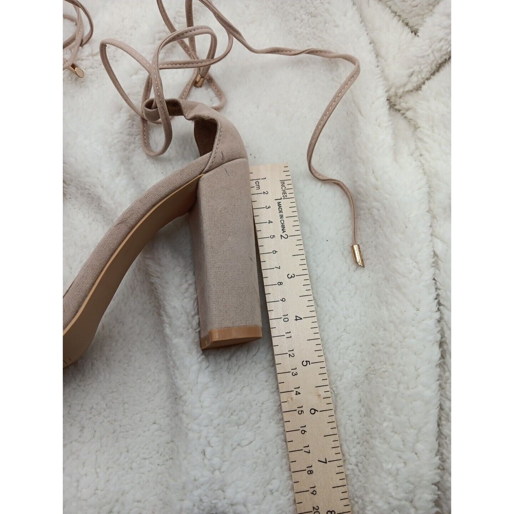 EGO Womens Beige Feather Excitee Round Toe Stiletto Heeled Sandal UK 6 M (Size8) - Picture 9 of 9
